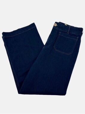 Maeve by Anthropologie Colette Wide Leg Jeans – Size 34T – Dark Wash